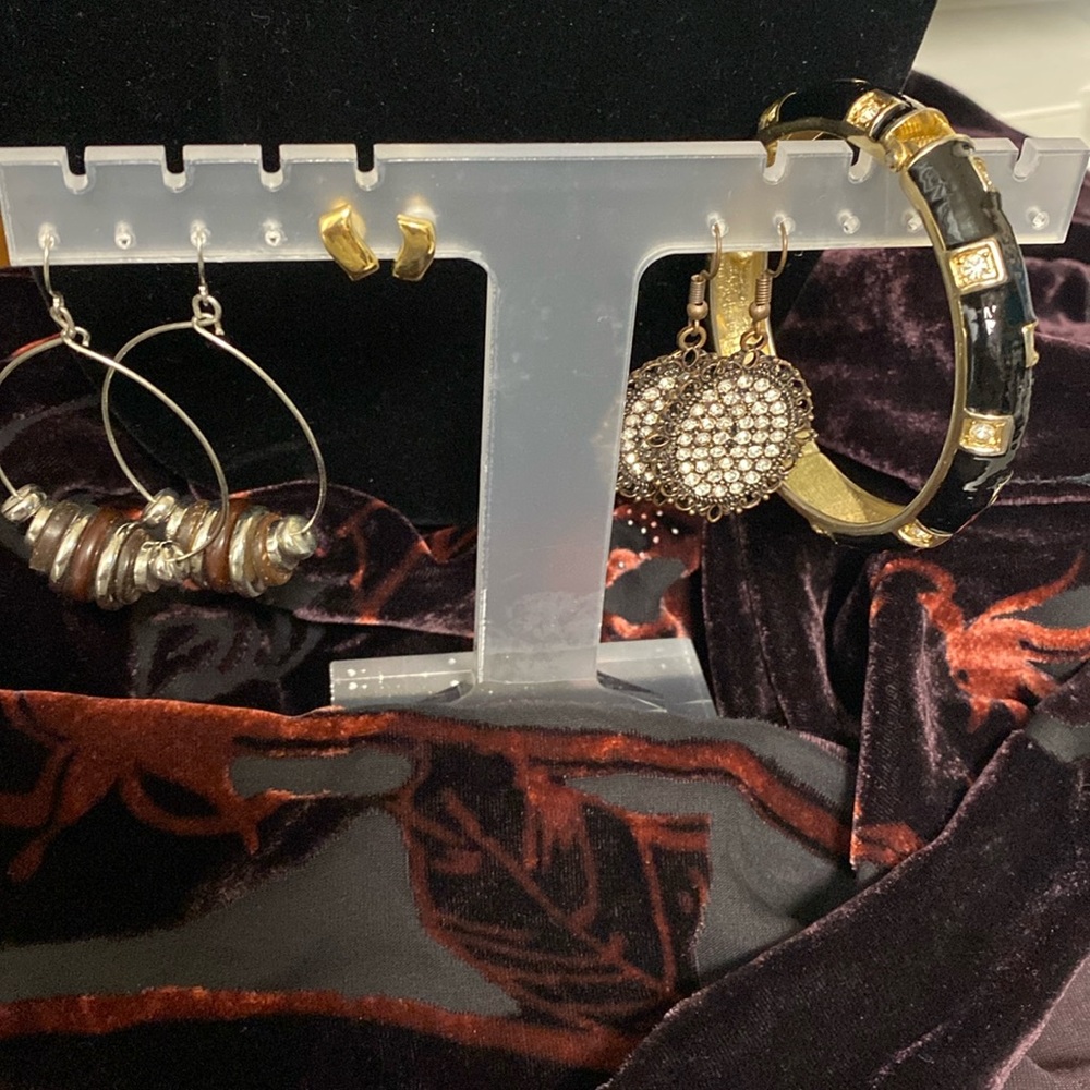 Bracelet and earring bundle. 3 pair of earrings and one bracelet.
